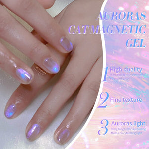 Auroras Cat Magnetic Gel Polish MY95 Angel Tears 10ml Gel Nail Polish BORN PRETTY