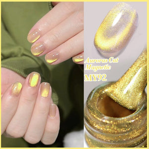 Auroras Cat Magnetic Gel Polish Angel Tears 10ml Gel Nail Polish BORN PRETTY MY92
