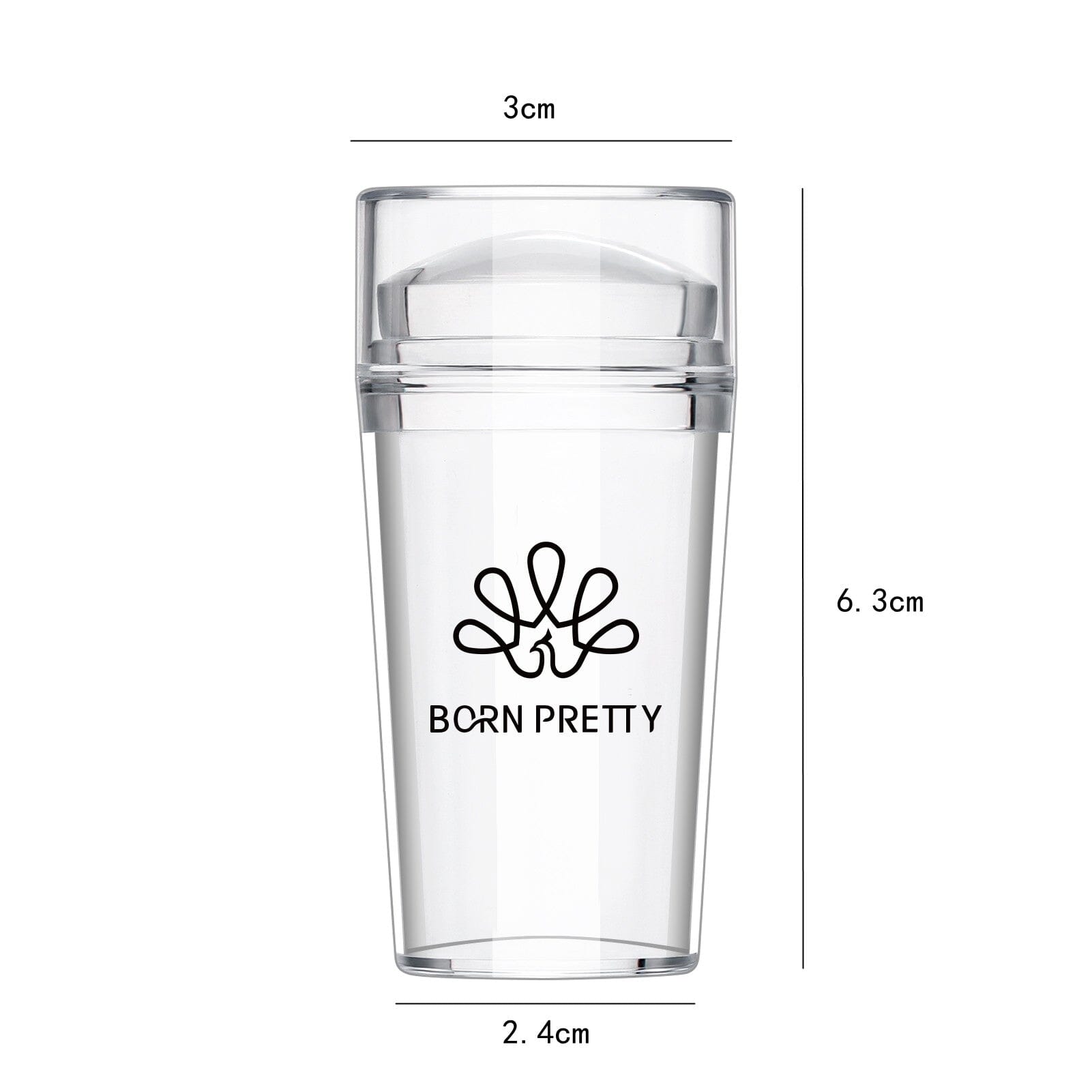 Clear Nail Stamper 3cm Nail Art No Brand