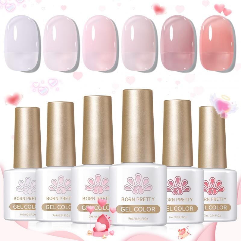 6 Colors Jelly Gel J20 Jelly Pink 7ml