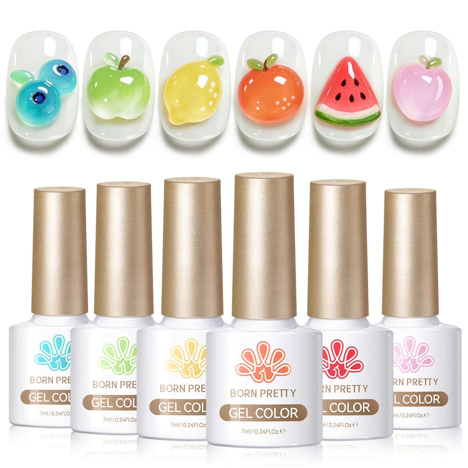 6 Colors Jelly Gel J30 Sea Glass 7ml