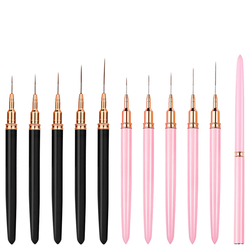 Pink Black Nail Art Liner Brush