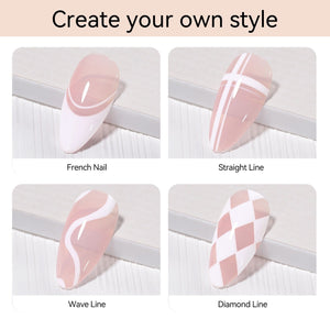 2pcs Black & White Liner Paint Gel 8ml Gel Nail Polish BORN PRETTY