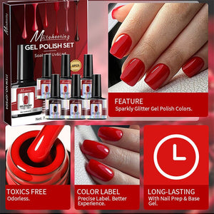 6 Colors Gel Polish Set #07 7.5ml Gel Nail Polish No Brand