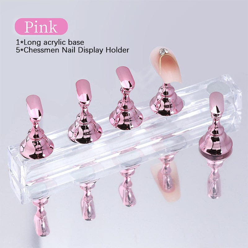 Pink Magnet Nail Holder Set Tools & Accessories No Brand