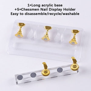 Silver Magnet Nail Holder Set Tools & Accessories No Brand