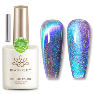 Glass Cat Magnetic Gel MY122 Midnight 15ml HEMA/TPO FREE Gel Nail Polish BORN PRETTY