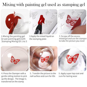 BORN PRETTY Stamping Mixing Oil 10ml Stamping Nail BORN PRETTY