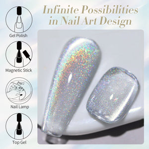 Cat Magnetic Gel MY85 Morning Light 15ml Gel Nail Polish BORN PRETTY