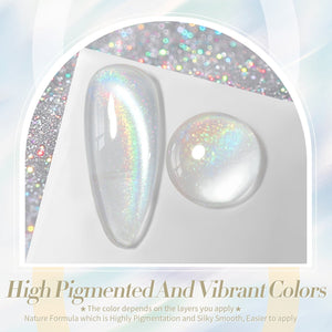 Iridescent Ceramic Cat Magnetic Gel Polish 15ml Gel Nail Polish BORN PRETTY