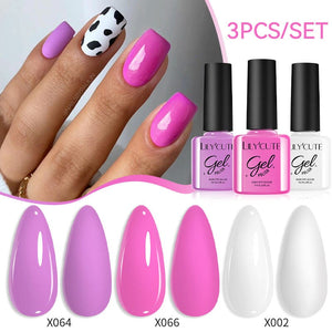 3pcs 7ml Color Gel Polish Set Gel Nail Polish LILYCUTE 17