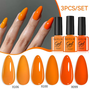 3pcs 7ml Color Gel Polish Set Gel Nail Polish LILYCUTE 09