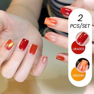 2pcs Color Gel Set 15ml Gel Nail Polish UR SUGAR 08