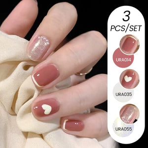 3pcs Color Gel Set 15ml Gel Nail Polish UR SUGAR 14
