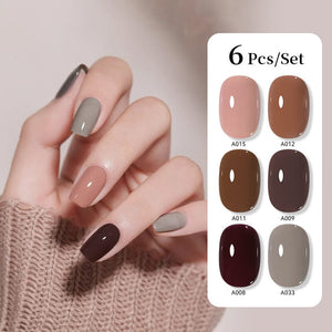 6pcs 15ml Nail Gel Set Gel Nail Polish UR SUGAR Set 10