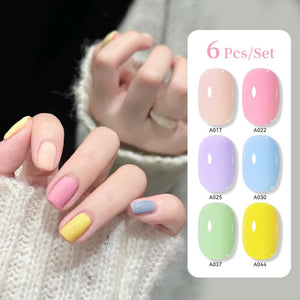6pcs 15ml Nail Gel Set Gel Nail Polish UR SUGAR Set 16