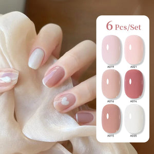 6pcs 15ml Nail Gel Set Gel Nail Polish UR SUGAR Set 02