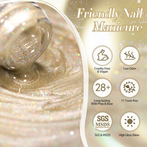 Water Light Cat Magnetic Gel Polish MY84 Jasmine Scent 10ml Gel Nail Polish BORN PRETTY