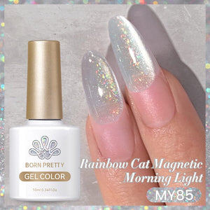 Water Light Rainbow Cat Magnetic Gel Polish MY84-MY89 10ml Gel Nail Polish BORN PRETTY MY85