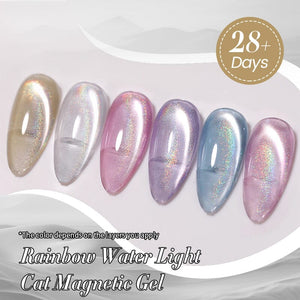 Water Light Rainbow Cat Magnetic Gel Polish MY84-MY89 10ml Gel Nail Polish BORN PRETTY