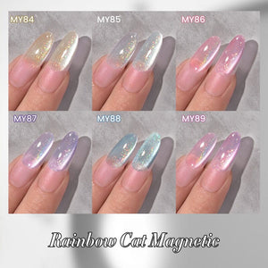 Water Light Rainbow Cat Magnetic Gel Polish MY84-MY89 10ml Gel Nail Polish BORN PRETTY