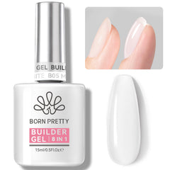 15ml 8 in 1 Builder-Gel 05 Milky White Gel Nail Polish BORN PRETTY