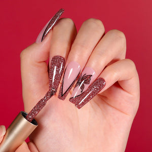 6 Colors Red Black Reflective Glitter Gel Polish Set 7ml Gel Nail Polish BORN PRETTY