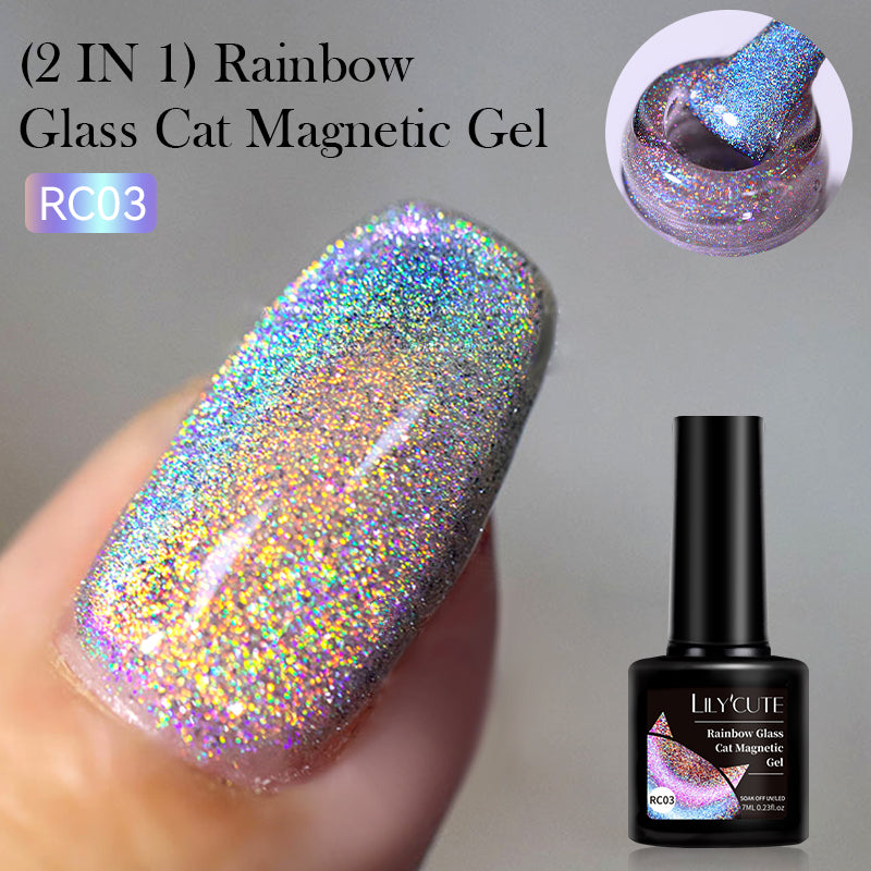 Rainbow Glass Cat Magnetic Gel RC03 7ml