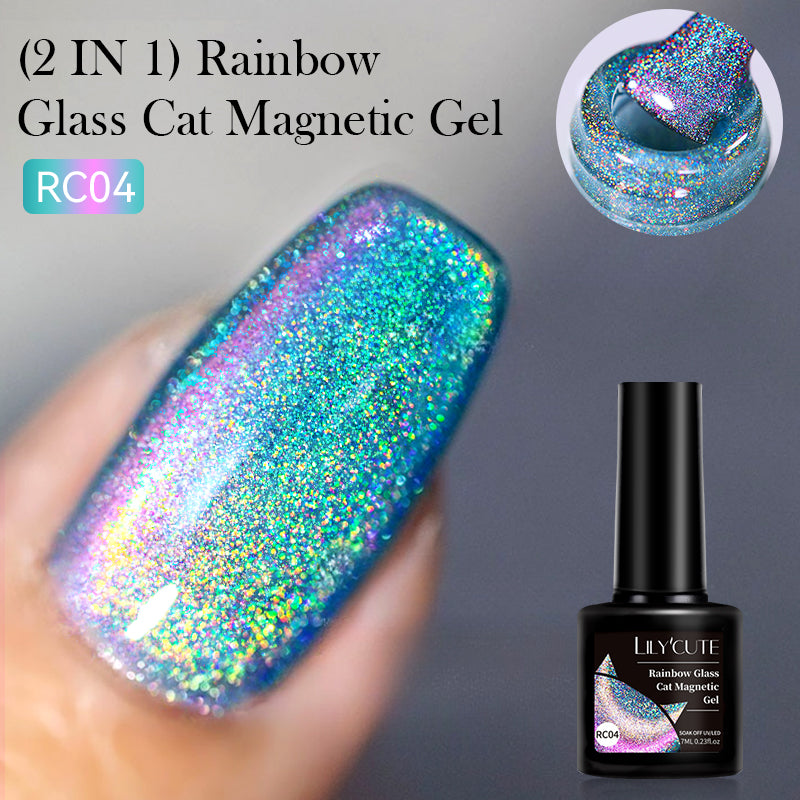 Rainbow Glass Cat Magnetic Gel RC04 7ml