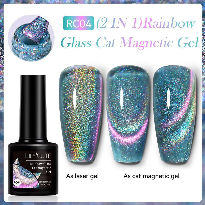 Rainbow Glass Cat Magnetic Gel RC04 7ml