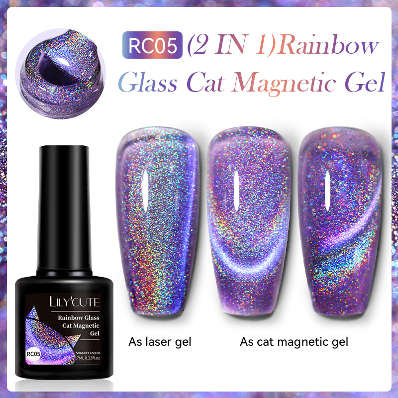 Rainbow Glass Cat Magnetic Gel RC05 7ml