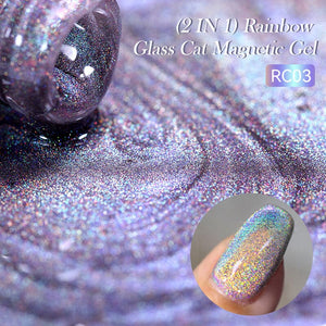 Rainbow Glass Cat Magnetic Gel RC01 7ml Gel Nail Polish LILYCUTE