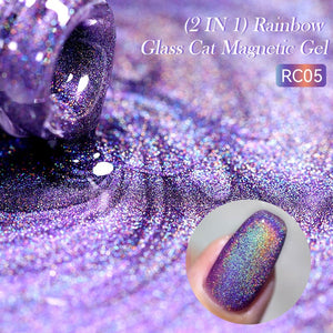 Rainbow Glass Cat Magnetic Gel RC01 7ml Gel Nail Polish LILYCUTE