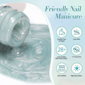 Green Moonlight Cat Magnetic Gel 15ml Gel Nail Polish BORN PRETTY