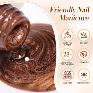 Brown Moonlight Cat Magnetic Gel Polish 15ml Gel Nail Polish BORN PRETTY