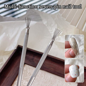 7 Pin Nail Art Liner Brush Tools & Accessories No Brand