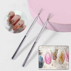 7 Pin Nail Art Liner Brush Tools & Accessories No Brand