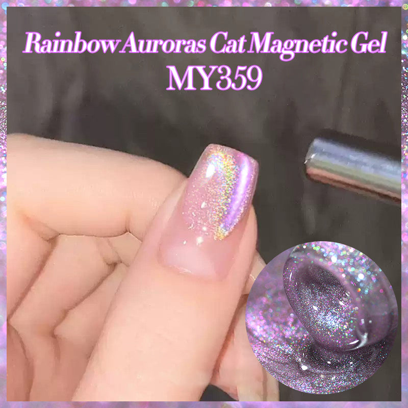 Auroras Cat Magnetic Gel MY359 Rainbow Candy 10ml HEMA/TPO FREE