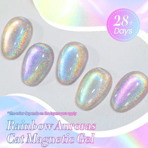 Auroras Cat Magnetic Gel Rainbow Candy 10ml HEMA/TPO FREE Gel Nail Polish BORN PRETTY