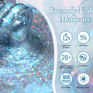 Auroras Cat Magnetic Gel Rainbow Candy 10ml HEMA/TPO FREE Gel Nail Polish BORN PRETTY