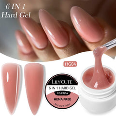 6 in 1 Hard Gel 8ml Extension Nail Gel LILYCUTE LC-HG04