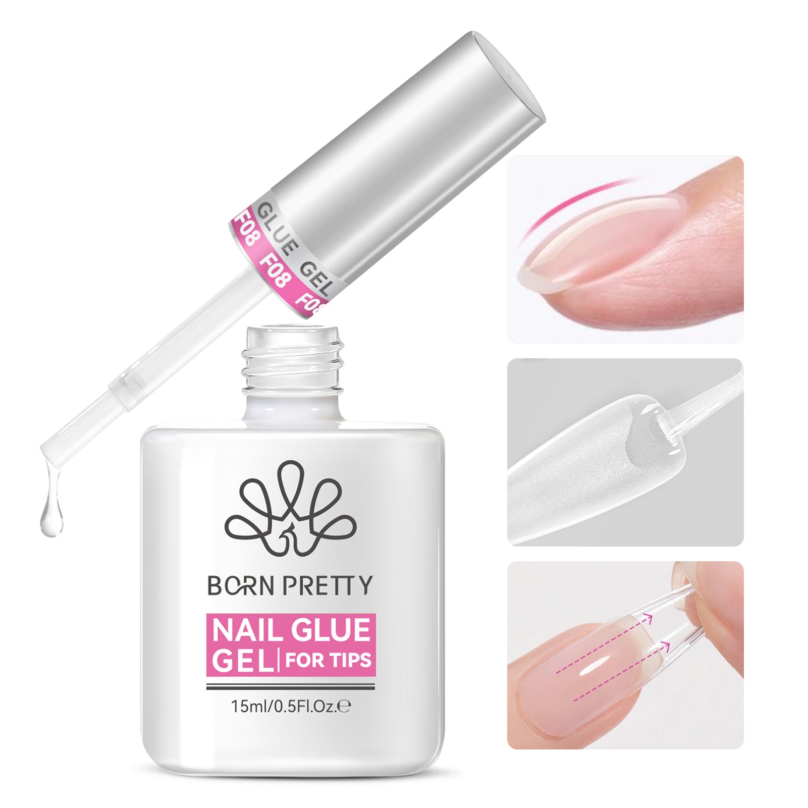 Nail Glue Gel for Tips 15ml