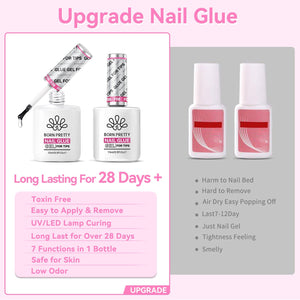 Multifunctional Nail Glue Gel for Tips 15ml Gel Nail Polish BORN PRETTY