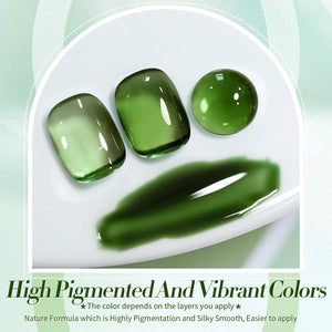 Milky Jelly Gel #22 Jade Pine 15ml Gel Nail Polish BORN PRETTY