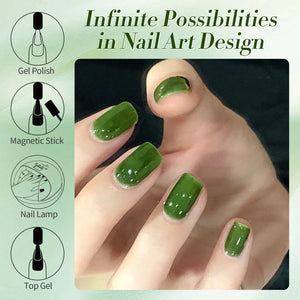 Milky Jelly Gel #22 Jade Pine 15ml Gel Nail Polish BORN PRETTY