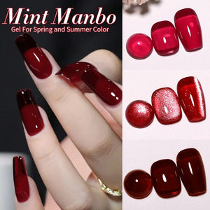 6 Colors Red Gel Polish Set 02 10ml Gel Nail Polish BORN PRETTY