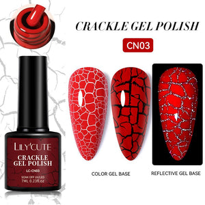 Crackle Gel Polish 7ml Gel Nail Polish LILYCUTE CN03