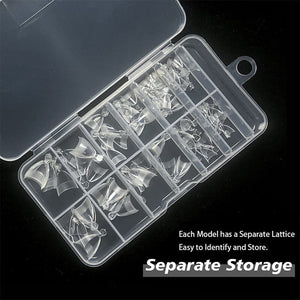 120/240pcs Half Cover Matte Short Almond Nail Tips Nail Tips No Brand