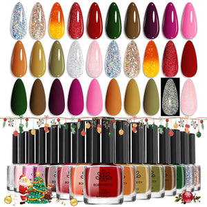 15 Colors Nail Polish Set B Autumn Winter 6ml Nail Polish BORN PRETTY