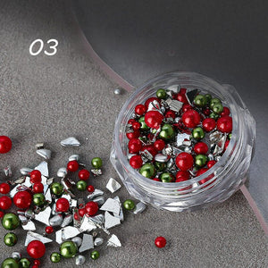 Christmas Peals Stones 3D Nail Decoration Nail Decoration No Brand 03